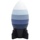 Silicone Rocket Stacking Puzzle - Blue