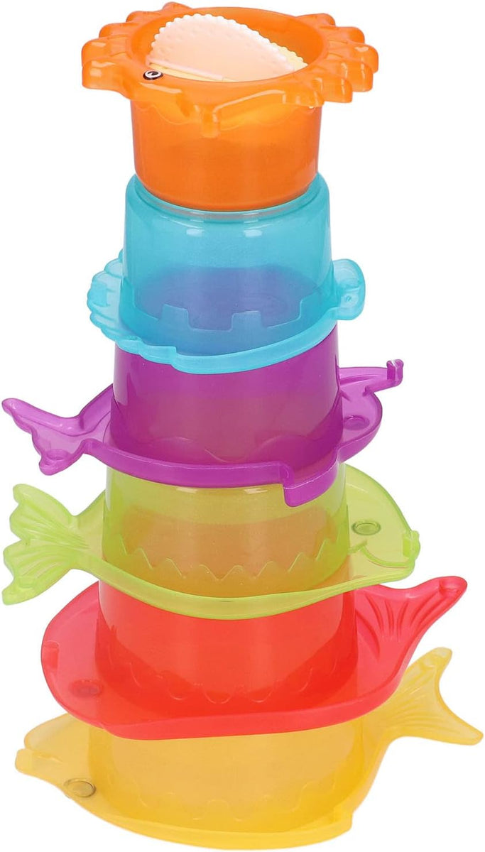 Stacking Fish Cups 6pcs Bath Toy | Wonder Tribe