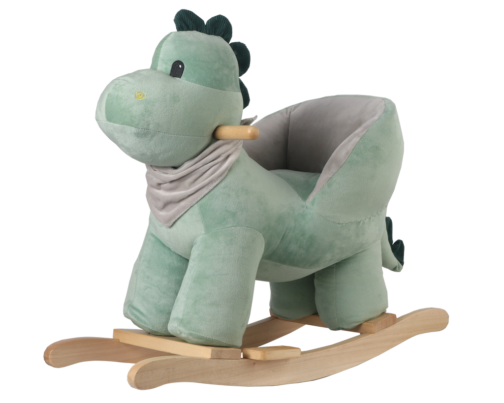 Rocking Horse High Back Plush Dino Gus Wonder Tribe