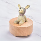 Rotating Wooden Music Box - Rabbit