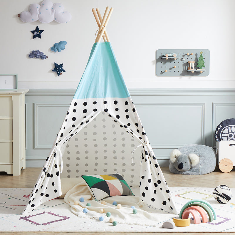 Blue Top Dot Teepee