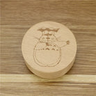 Round Wooden Music Box - Totoro Umbrella