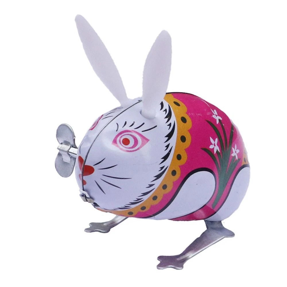 Wind Up Jumping Tin Rabbit - Retro Hopping Toy | Wonder Tribe